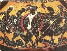 The first battles of the Trojan War